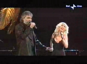 Andrea Bocelli and Christina